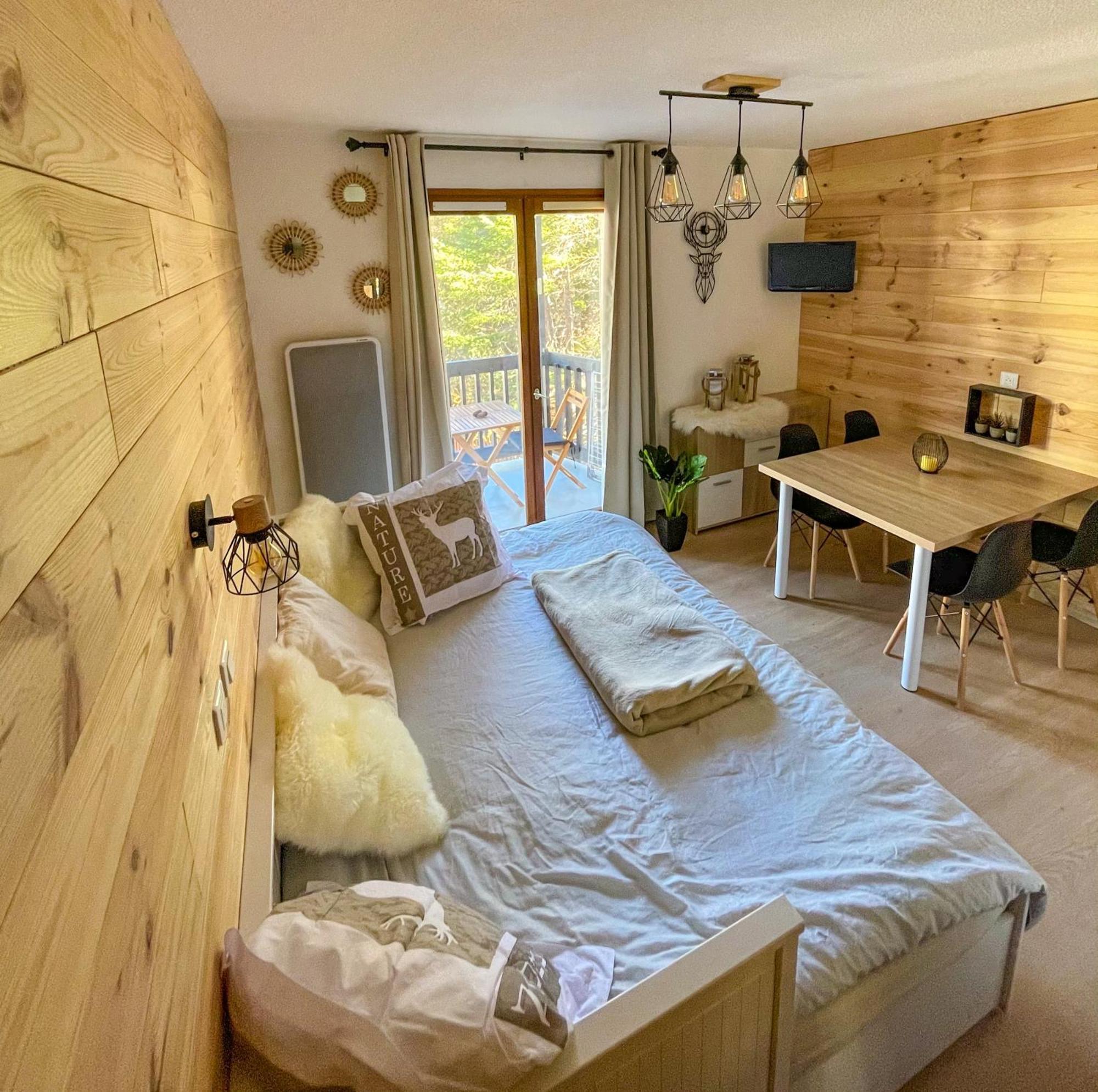 Chalereux Studio A La Montagne Auron Exteriér fotografie